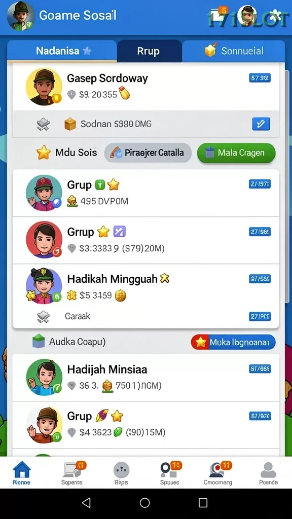 Cuplikan layar VALOHOKI — menu navigasi